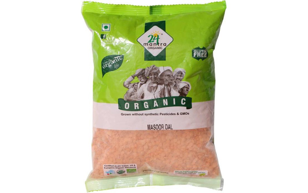 24 Mantra Organic Masoor Dal    Pack  500 grams